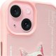 Nimmy iPhone 15 6.1" case pink/pink Glasses Cool Cat 3