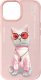 Nimmy iPhone 15 6.1" case pink/pink Glasses Cool Cat 4