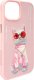 Nimmy iPhone 15 6.1" case pink/pink Glasses Cool Cat 7