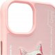 Nimmy iPhone 15 6.1" case pink/pink Glasses Cool Cat 8