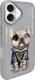 Nimmy iPhone 16 6.1" case gray/gray Glasses Cool Dog 2