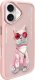 Nimmy iPhone 16 6.1" case pink/pink Glasses Cool Cat 2