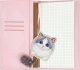 Nimmy Set 2in1 notebook + pen pink/pink Big Eyed Pet 2.0 Cat 2