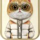 Nimmy case iPhone 15 6.1" khaki Cool&Cute 2.0 Cat 11