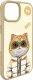Nimmy case iPhone 15 6.1" khaki Cool&Cute 2.0 Cat 6