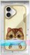 Nimmy case iPhone 16 6.1" khaki Big Eyed Pet 2.0 Cat 11
