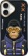 Nimmy case iPhone 16 6.1" black/black Cool&Cute 2.0 Monkey 1
