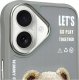 Nimmy iPhone 16 6.1" case gray/grey Cool&Cute 2.0 Bear 3