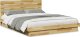 vidaXL Rama łóżka z zagłówkiem bez materaca 150x200 cm lite drewno dąb 2