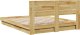 vidaXL Rama łóżka z zagłówkiem bez materaca 150x200 cm lite drewno dąb 8