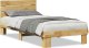 vidaXL Rama łóżka z zagłówkiem bez materaca 75x190 cm lite drewno dąb 2