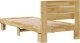 vidaXL Rama łóżka z zagłówkiem bez materaca 90x190 cm lite drewno dąb 8