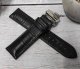 Skórzany pasek do zegarka Atlantic 22 mm CZ-22 9647 czarny . 1