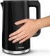 Tristar Double Walled Kettle | WK-3407 | Electric | 2200 W | 1.7 L | Plastic | 360° rotational base | Black 3