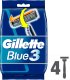 Gillette Blue 3 Jednorazowe maszynki do golenia dla mężczyzn, 4 sztuki 3