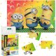 MAGNETYCZNE PUZZLE "MINIONKI" 16 ELEMENTÓW KOLOROWEJ UKŁADANKI DLA DZIECI 1