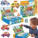 GRA MAGNETYCZNA EDUKACYJNA "TRANSPORT" 36 MAGNESÓW TABLICA MAGNETYCZNA 1