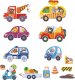 GRA MAGNETYCZNA EDUKACYJNA "TRANSPORT" 36 MAGNESÓW TABLICA MAGNETYCZNA 2