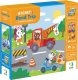 GRA MAGNETYCZNA EDUKACYJNA "TRANSPORT" 36 MAGNESÓW TABLICA MAGNETYCZNA 9