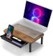 Podstawka z półką pod monitor laptop HAJNAN rustic+ szuflada 1
