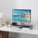 Podstawka z półką pod monitor laptop HAJNAN rustic+ szuflada 1