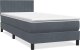 vidaXL Łóżko kontynentalne z materacem, ciemnoszary aksamit, 80x220 cm 3