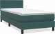 vidaXL Łóżko kontynentalne z materacem ciemnozielony aksamit 80x220 cm 3