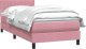 vidaXL Łóżko kontynentalne z materacem, różowe, 90x220 cm 3