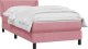 vidaXL Łóżko kontynentalne z materacem, różowe, 90x220 cm 4