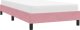 vidaXL Rama łóżka z materacem, różowa, 90x220 cm, aksamit 4