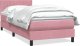 vidaXL Łóżko kontynentalne z materacem, różowe, 90x210 cm 1