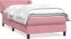 vidaXL Łóżko kontynentalne z materacem, różowe, 80x220 cm 1