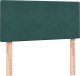 vidaXL Łóżko kontynentalne z materacem ciemnozielony aksamit 80x220 cm 6