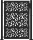 vidaXL Brama ogrodowa czarna 105x130 cm, stalowy wzór liścia 3