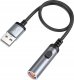 HOCO Adapter Zapalniczki Na Złącze USB A UA30 0,3 M Czarny 2