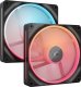 Wentylator Corsair iCUE LINK LX140-R RGB PWM 2-pack + Hub czarny (CO-9051052-WW) 1