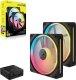 Wentylator Corsair iCUE LINK LX140-R RGB PWM 2-pack + Hub czarny (CO-9051052-WW) 3