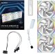 Wentylator Lian Li UNI FAN SL Wireless 120 3-pack biały (12SL1W3W) 3