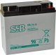 Akumuliatorius (AGM) SSB SBL 18Ah 12V F3 VRLA (pakuotėje 2) 6