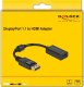 Adapter AV Delock Adapter DisplayPort 1.1 male > HDMI female, passive (Kolor: czarny, 15cm) 2