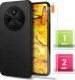 ETUI DO XIAOMI POCO C75 OBUDOWA CZARNE MATOWE SILIKON POKROWIEC SLIM  SZKŁO 1