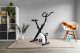 Rowerek treningowy rower stacjonarny fitness mechaniczny licznik komputer płynna regulacja - biały ModernHome 5