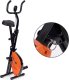Rowerek treningowy rower stacjonanry fitness mechaniczny licznik komputer płynna regulacja - pomarańczowy ModernHome 5