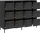 vidaXL Szafka, czarna, 135x39x103,5 cm, stal walcowana na zimno 4