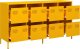 vidaXL Szafka, musztardowa, 135x39x73,5 cm, stal walcowana na zimno 4