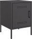 vidaXL Szafka nocna, czarna, 36x39x50,5 cm, stal 2