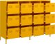 vidaXL Szafka, musztardowa, 135x39x103,5 cm, stal walcowana na zimno 4