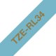 BROTHER P-Touch 12mm light blue/gold ribbon tape 1