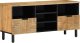 vidaXL Szafka RTV Brązowa 100x33x46 cm Drewno lite Mango 1