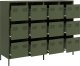Szafka, oliwkowa, 135x39x103,5 cm, stal walcowana na zimno 4